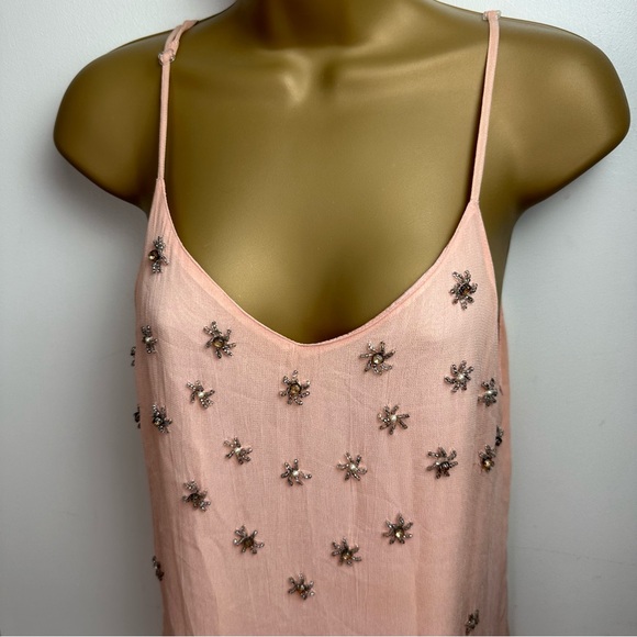 RAGA Orange Stargazing Embellished Beaded Pearl Jeweled Scalloped Hem Dress XS - Picture 5 of 16
